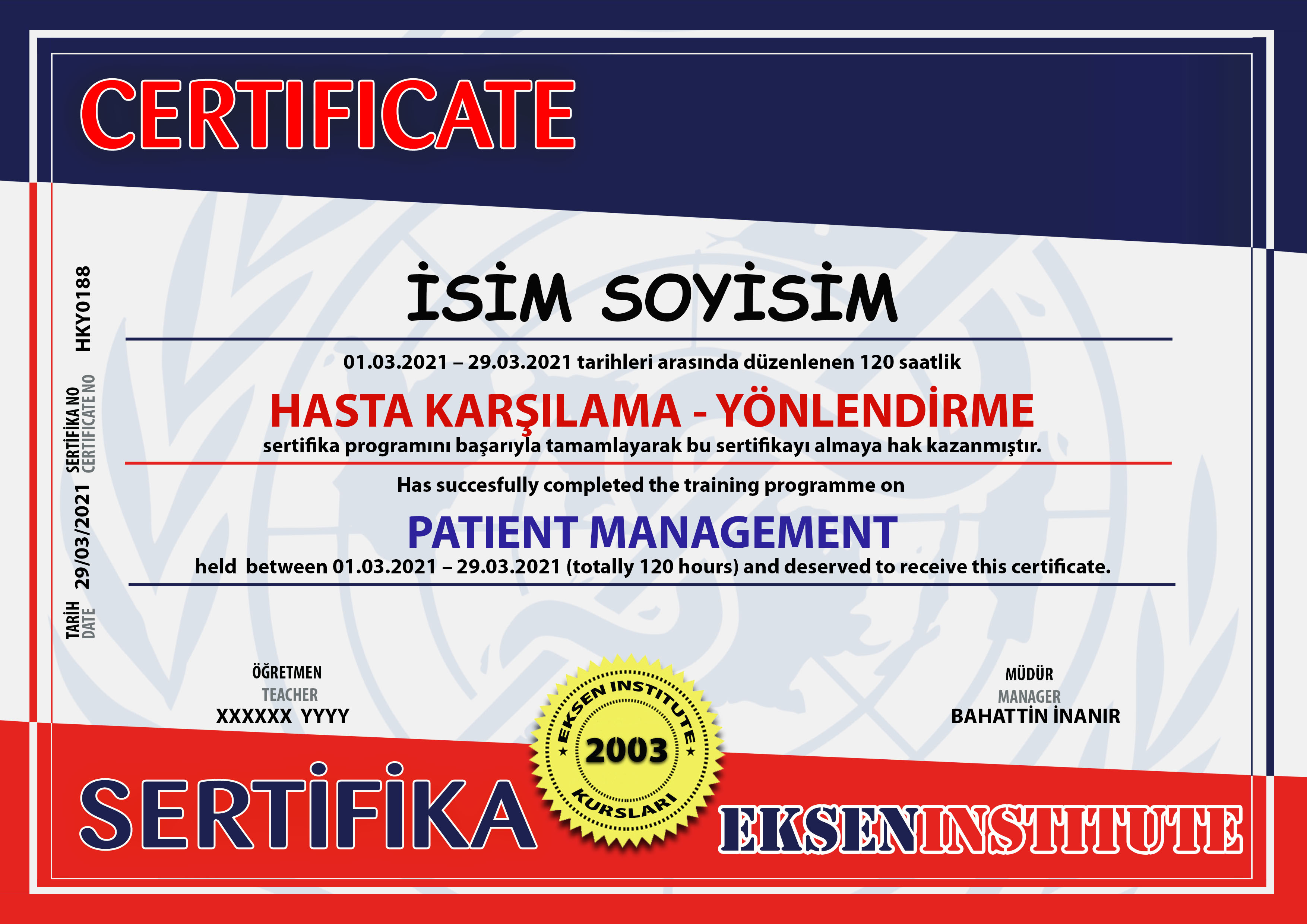HASTAKARSILAMAORNEK